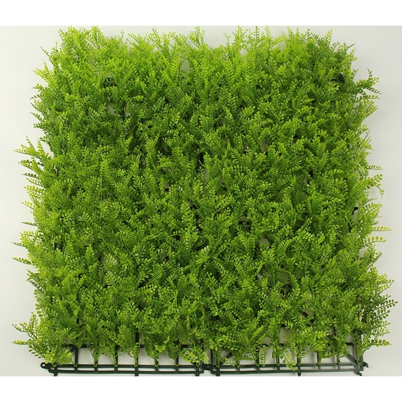 MZ188008 Faux Hedge Greenery Leaves Fence Privacy Screen Artificial Grass On Wall