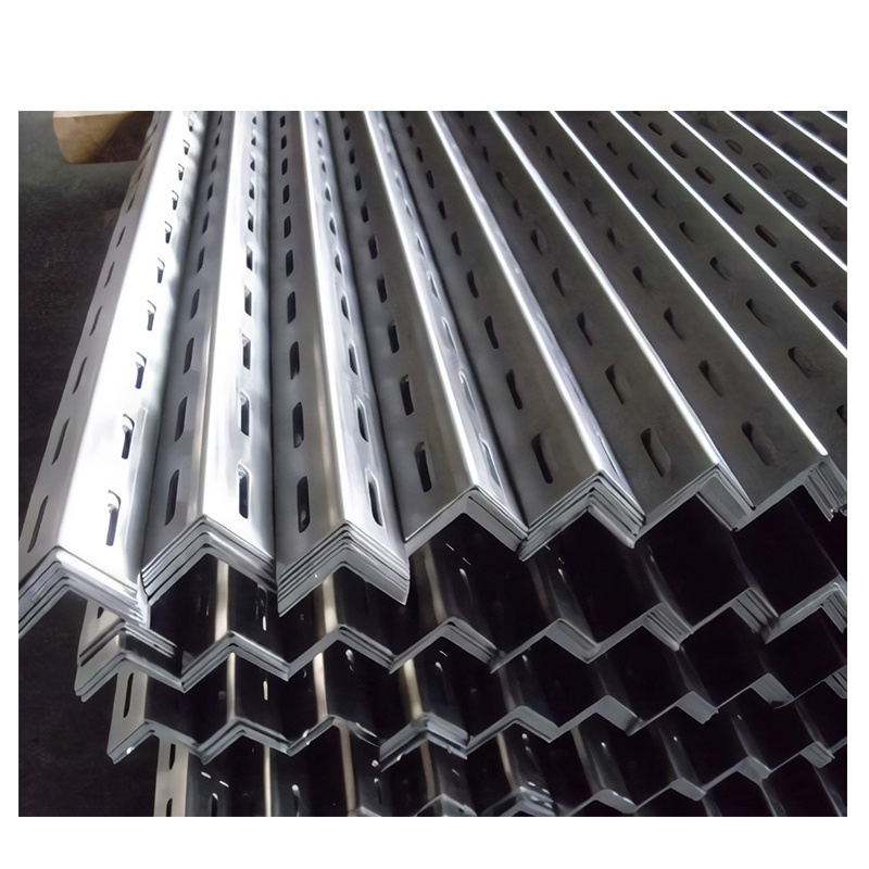 L/C PAYMENT angle iron load capacity angle slotted light duty racking angle steel bar punched holes