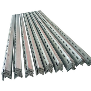 L/C PAYMENT angle iron load capacity angle slotted light duty racking angle steel bar punched holes