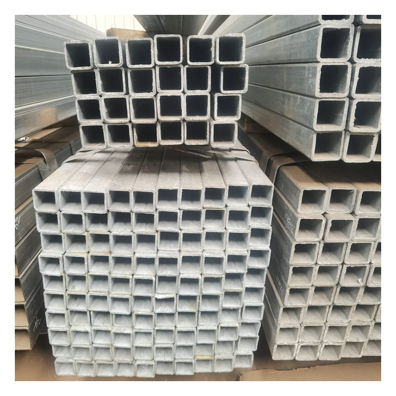 L/C Shanghai Square Pre-Galvanized Steel Tube Galvanized Steel Square Pipe Gate Designs Hollow Section Galvanized Square Pipe