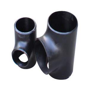 SEAMLESS EQUAL REDUCING CARBON STEEL BUTT WELD STEEL PIPE TEE PIPE FITTING