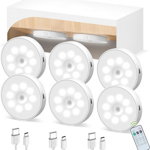 Led Under Cabinet Lights, Wireless Motion Sensor Rechargeable Light with Remote