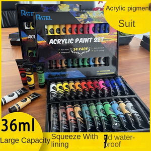 Acrylic paint 24-color set art paint small tubes hand-painted waterproof non-fading acrylic paint wholesale