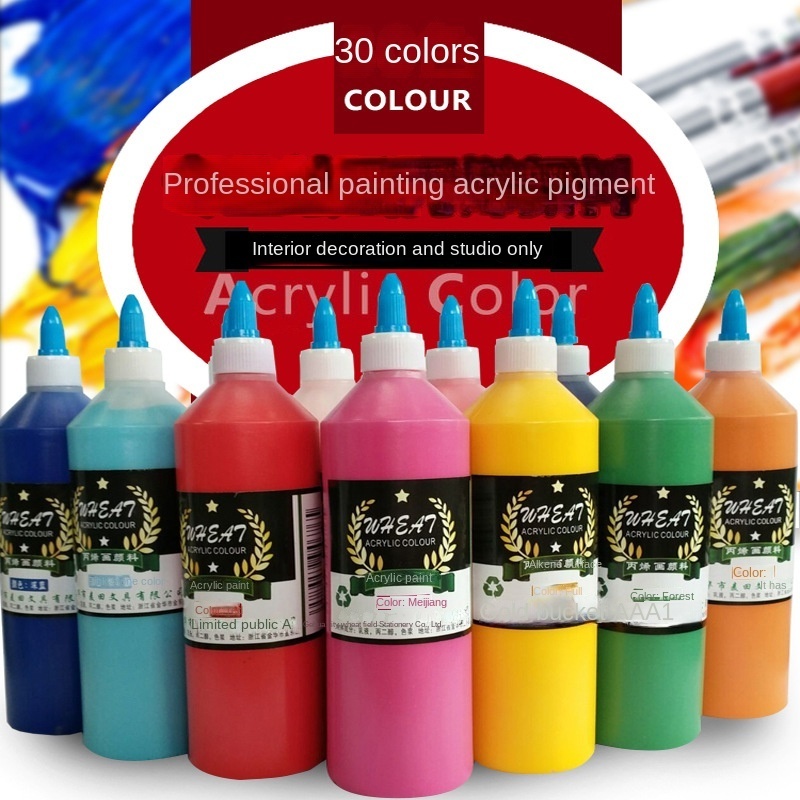 Flat 500ML Byng 24 colour acrylic paint wall painting Art paint Watercolour diy plaster painting graffiti