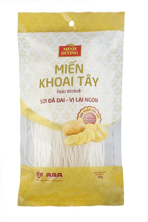 Best Selling Cheap Price OEM Non Fried Healthy Halal Packet potato Noodle Yellow Bag  Bulk Style Gluten Packaging Hand