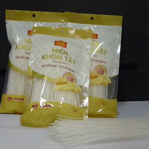 Best Selling Cheap Price OEM Non Fried Healthy Halal Packet potato Noodle Yellow Bag  Bulk Style Gluten Packaging Hand