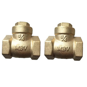 Factory price thread Brass swing check valve high Quality  1/2"-4"