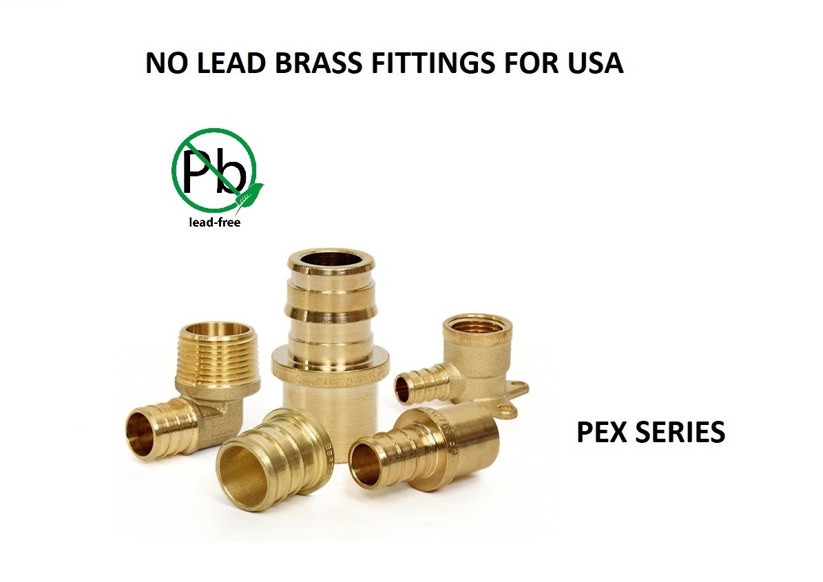 US Market LF Brass Expansion Fitting Adapter FPT PEX Fittings