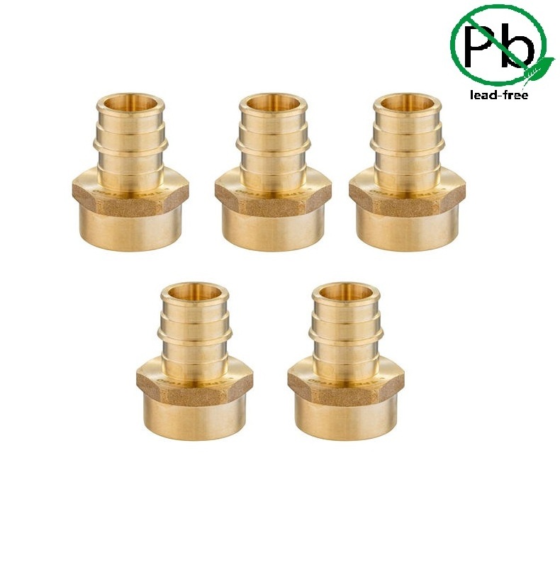 US Market LF Brass Expansion Fitting Adapter FPT PEX Fittings