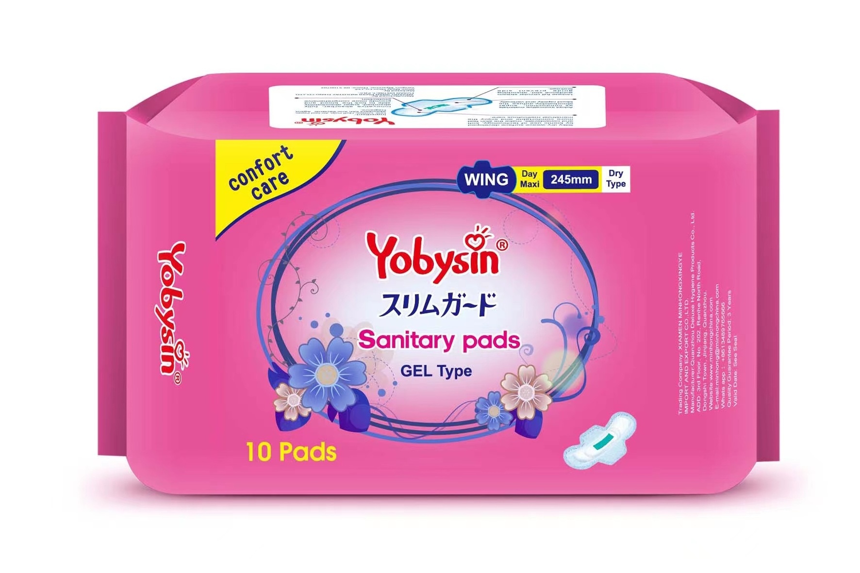 Yobysin NIght Use Period Cotton Pads Female Hygiene Products Disposable One Time Use Maternity Pads