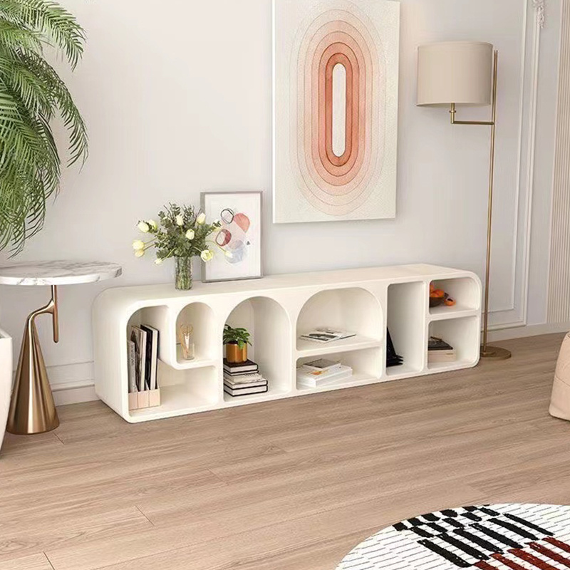 Nordic Living Room Furniture TV Stand High End Wood TV Cabinet Elegance Minimalist Cream Style Wooden TV Stands