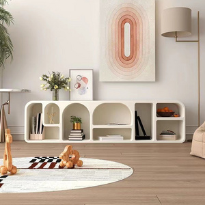 Nordic Living Room Furniture TV Stand High End Wood TV Cabinet Elegance Minimalist Cream Style Wooden TV Stands