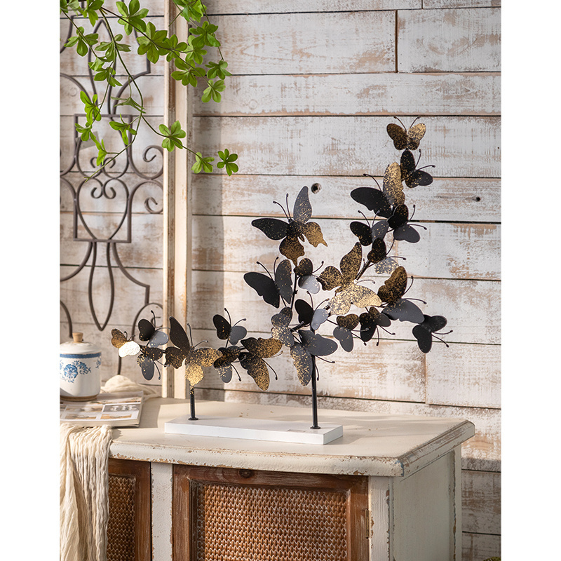 Nordic Style Decoration Art Butterfly Ornaments Living Room Decoration Office Metal Decoration