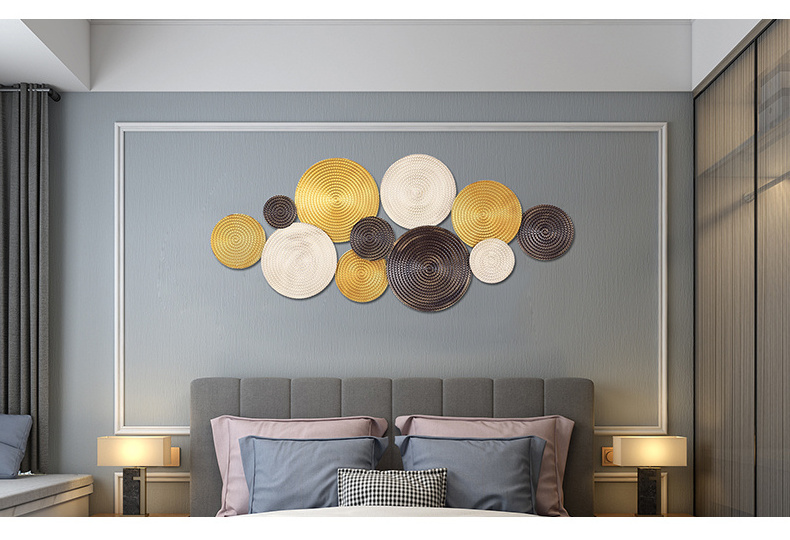 Contemporary Home Decor Wall Art Supplies Metal Wall Decoration Piece Modern Style Living Room Hotel Indoor Wall Decor