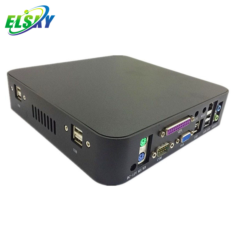 Intel ATOM Dual Cores 1.8GHz D525 Processor VGA Barebone System Mini PC with RS232COM LPT PS/2