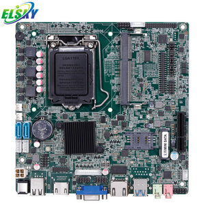 Hot Sale ELSKY Desktop Mini ITX Board With Core i3 i5 i7 i5 4440 Processor LGA 1150 Motherboard with PCIE 4X  LVDS Supported