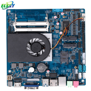 ELSKY mini pc board  based on In-tel Skylake-U i7 i3 i5 DDR3 32GB dual DC12V/19V win10 linux i7 motherboard with processor combo