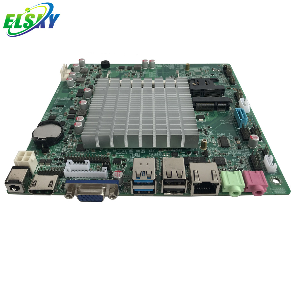 Cost-effective J1800 Processor Quad Cores 2.66GHz GPIO SIM Card LVDS RS232COM Fanless Motherboard