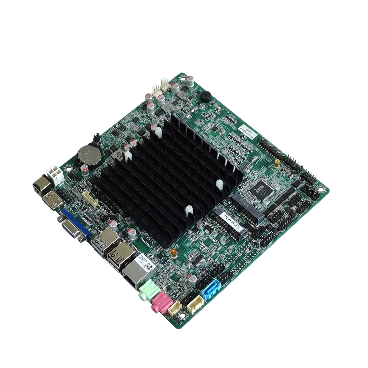 China cheap X86 mini itx motherboard  J4125 J6412 cpu fanless DDR4  HD-MI VGA LVDS/EDP low power consumption