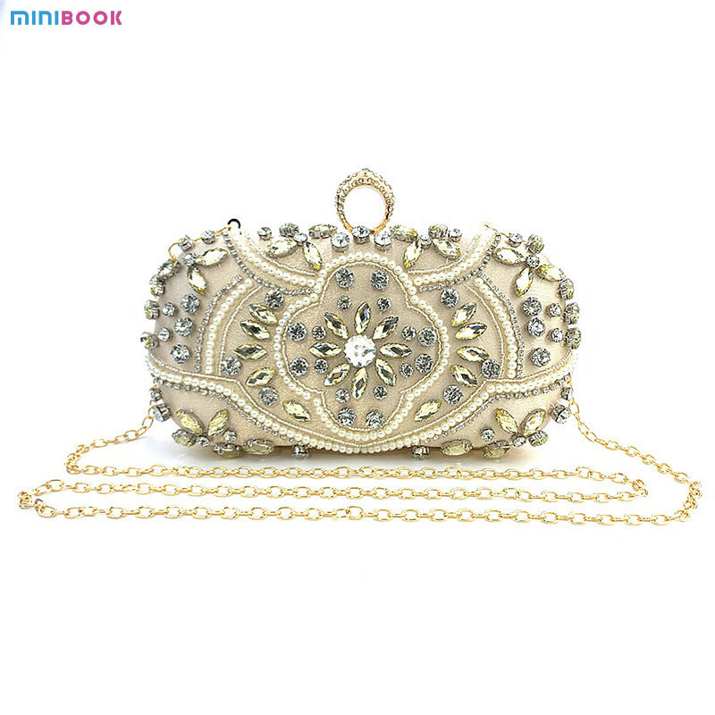 Hot Selling Trendy Elegant Beaded Sequin Bags Women's Luxury Clutch Evening Dinner Bag For Dinner Party Wedding Gift For Girls