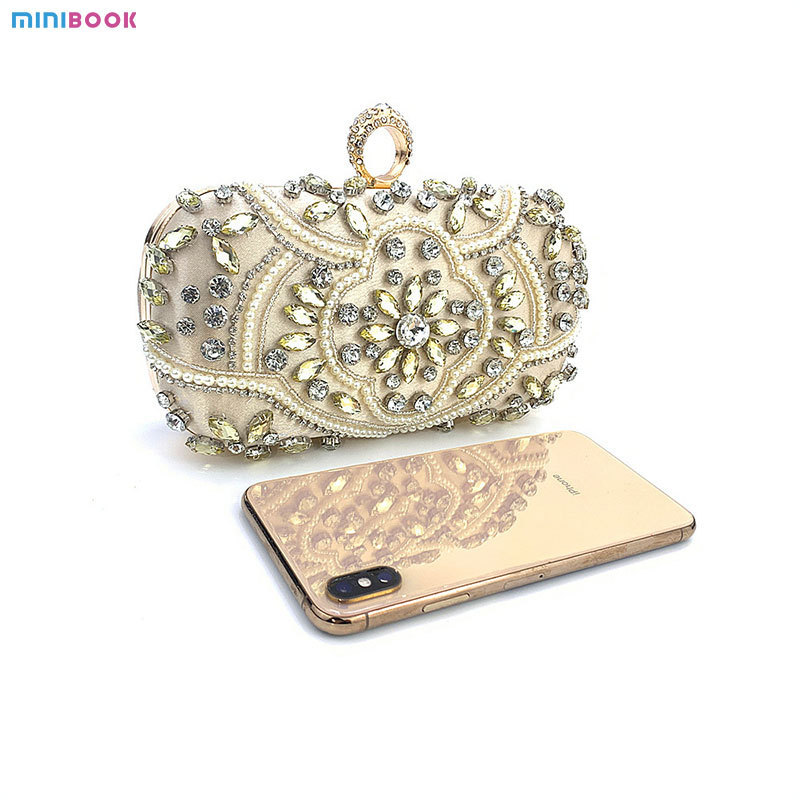 Hot Selling Trendy Elegant Beaded Sequin Bags Women's Luxury Clutch Evening Dinner Bag For Dinner Party Wedding Gift For Girls