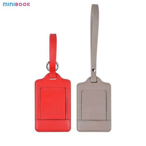 Custom Premium PU leather Luggage Tags Privacy Protection Travel Bag Labels Suitcase Personalized Name Tags Luggage Tags