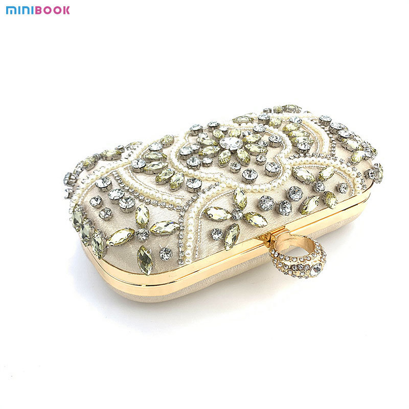 Hot Selling Trendy Elegant Beaded Sequin Bags Women's Luxury Clutch Evening Dinner Bag For Dinner Party Wedding Gift For Girls