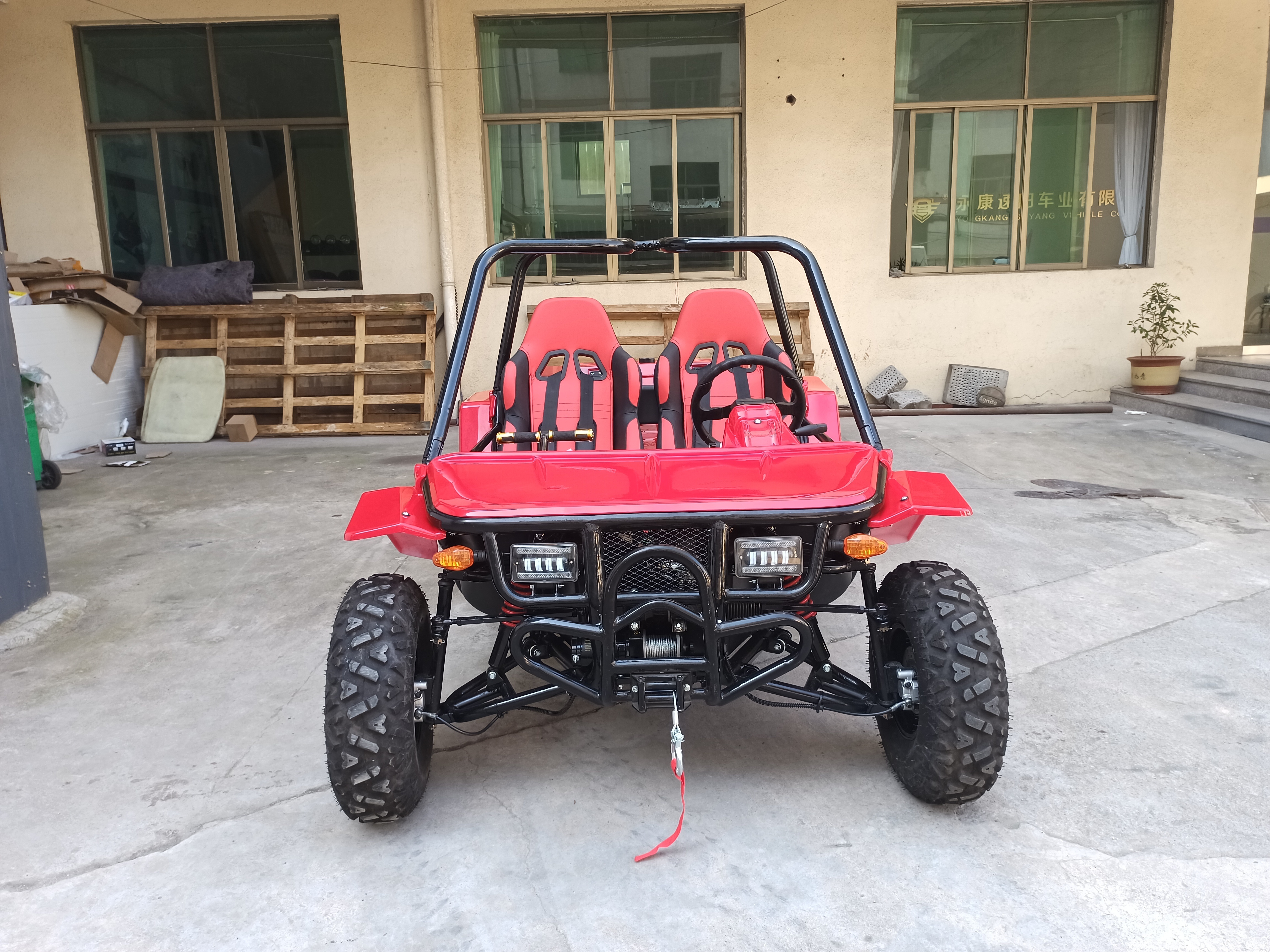 Hot selling red 200cc all terrain vehicle road legal dune buggy