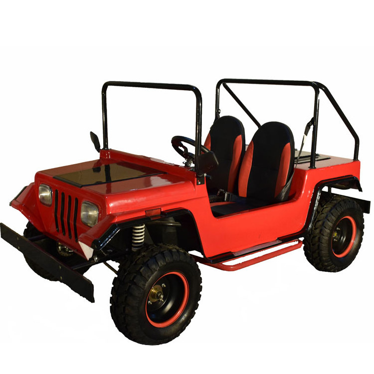 Latest new design cool 150cc dirt quad atvs dune buggy gasoline vehicle willys mini jeep for kids