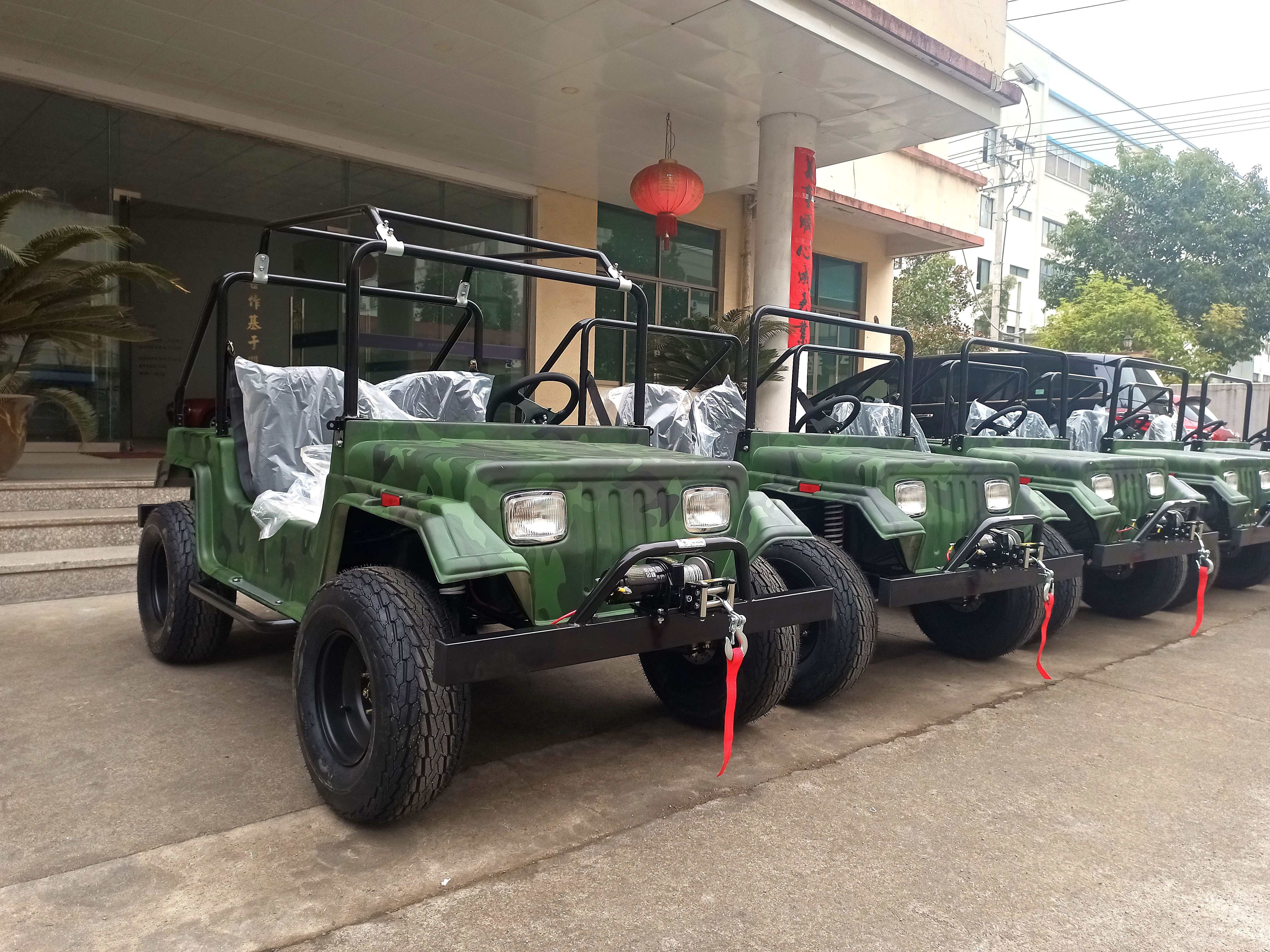 Suyang Hot Selling Products Green Mini Willys 200cc Quad ATV Big Powered Off Road Mini Jeep 4*4 for Kids