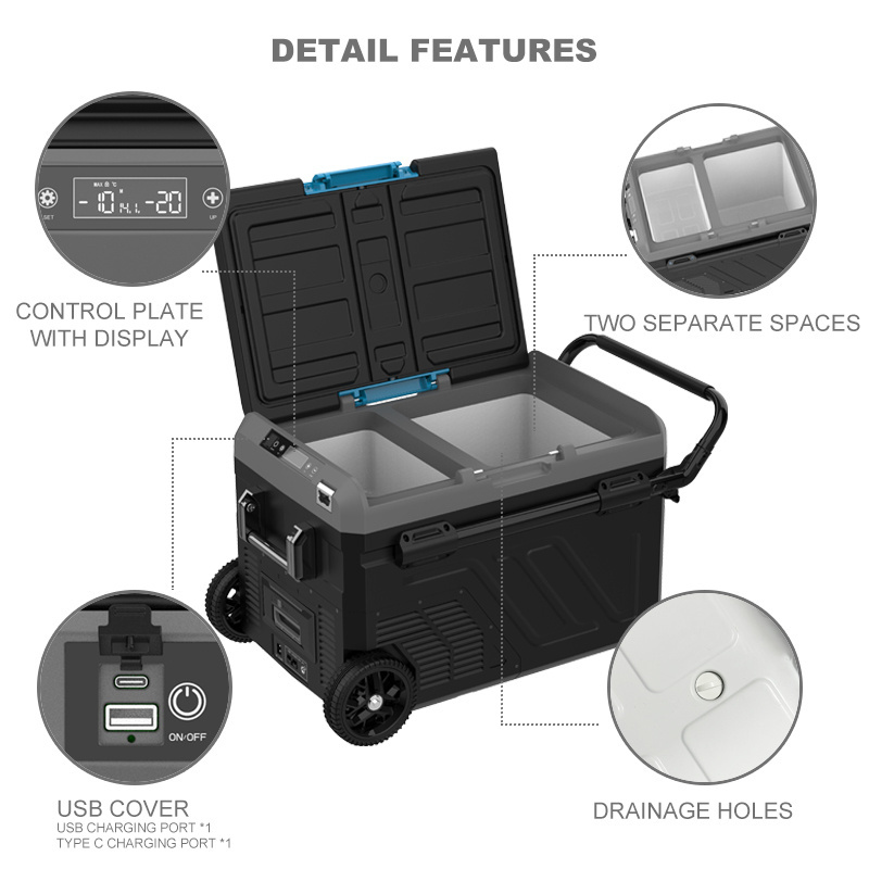 40L new car cooler dc 12v  ac fridge small freezer car fridge portable refrigerator for camping fishing outdoors fridge car