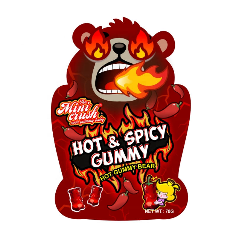 Spicy Gummy Bears OEM chili Gummy Candy from China Factory bulk