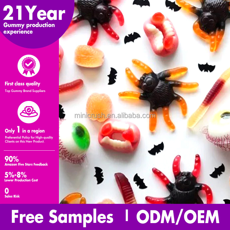 wholesale fruity gummy candies arabic halloween soft candy