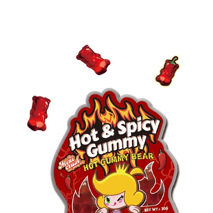 Spicy Gummy Bears OEM chili Gummy Candy from China Factory bulk