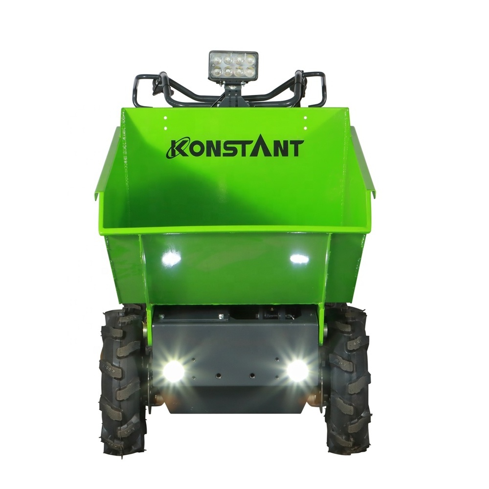 KONSTANT MD300ENP Ce Approved 300kg Load 48V Battery Power Concrete Buggy  Electric Mini Pedestrian Dumper