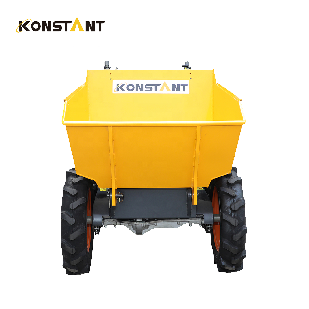 KONSTNAT Self-propelling 250KG Wheelbarrows 5.5Hp Gasoline Motor powered Wheelbarrow Concrete use Motorized Wheelbarrow