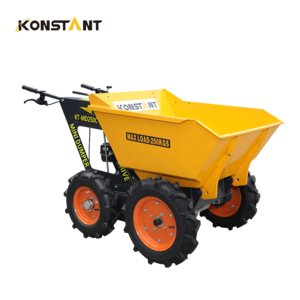 KONSTNAT Self-propelling 250KG Wheelbarrows 5.5Hp Gasoline Motor powered Wheelbarrow Concrete use Motorized Wheelbarrow