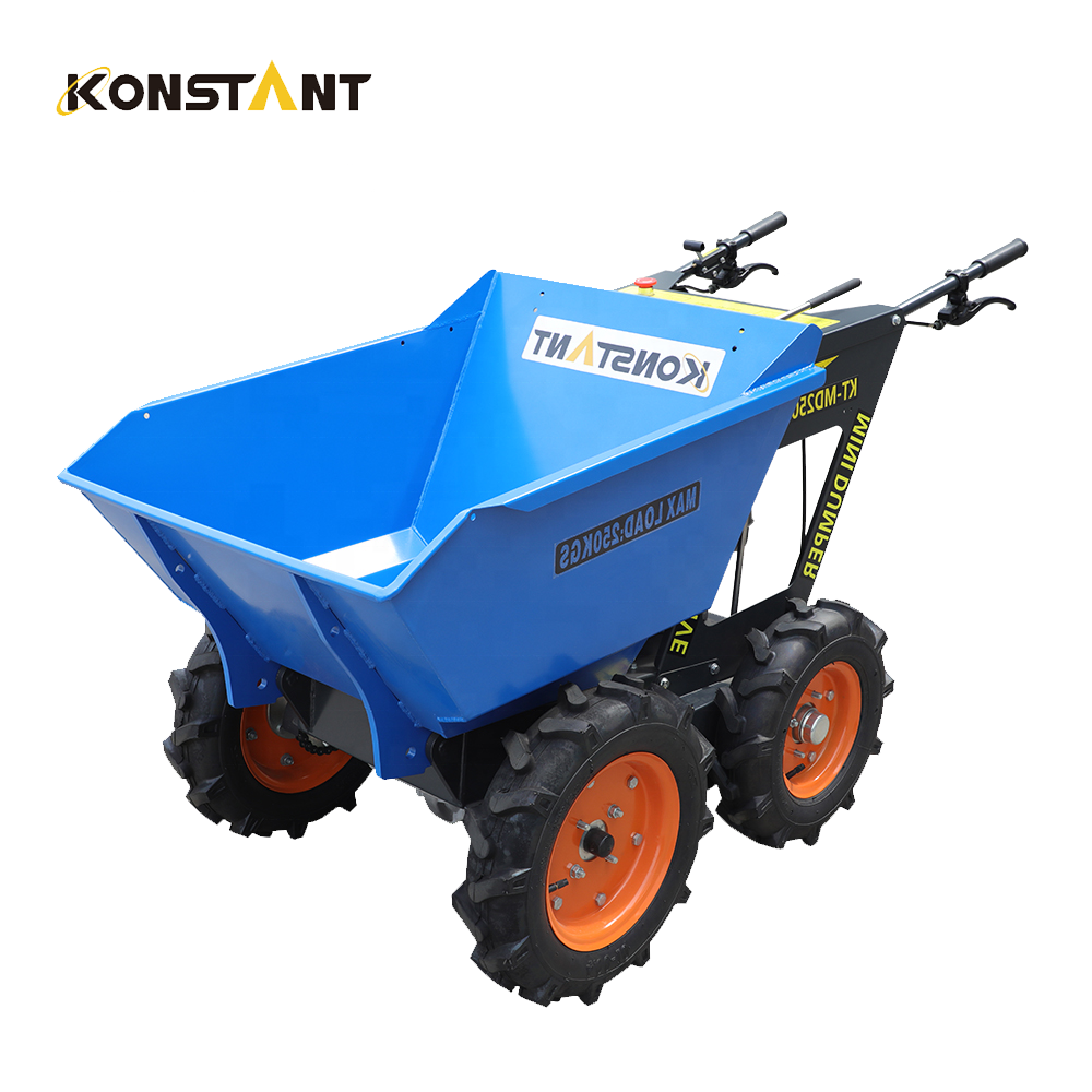 CE Approved 250kg All-Terrain Utility Mini Dumper Power Wheelbarrow 4x4 Mini Dumper Garden Dumper Truck