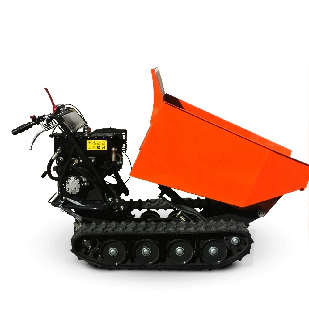 9hp Track Mini Dumper Hydrostatique/hydrostatisch Kettendumper/raupen Mini Transporter /500kgs Crawler Power Barrow Ce