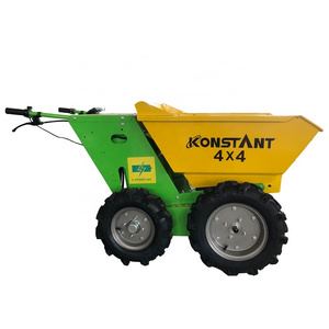 KONSTANT Unique design Wheel Barrow 4x4 Electric wheelbarrow payload 300kg Power Wheel Barrow