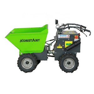 KONSTANT 300ENP Electric Wheel Barrow Engineering Construction Mini Dumper 300kg Power Barrow 4x4 Small Dumper