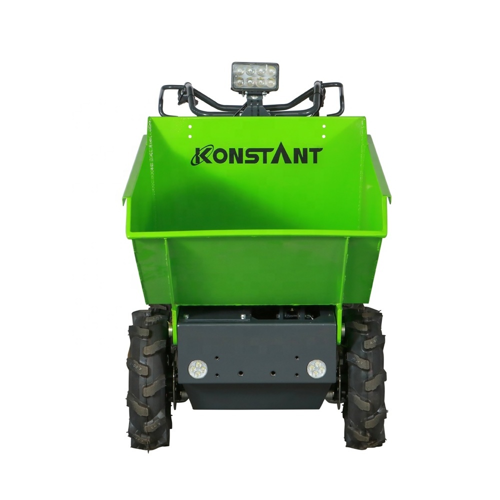 KONSTANT 300ENP Electric Power Buggy Engineering Construction Mini Dumper 300kg Power Barrow 4x4 Concrete Buggy