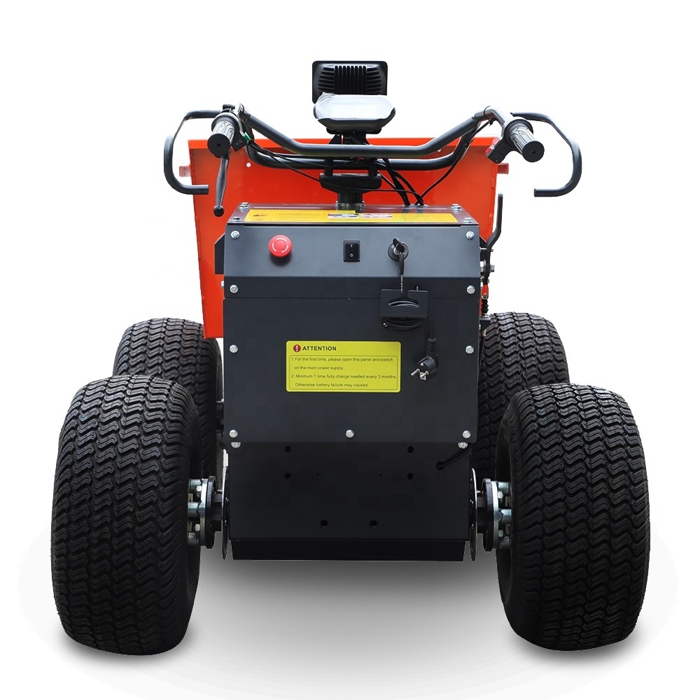 Cheap price compact 300kg farm tractor turf tyres electric mini dumper for road construction