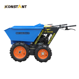 CE Approved 250kg All-Terrain Utility Mini Dumper Power Wheelbarrow 4x4 Mini Dumper Garden Dumper Truck