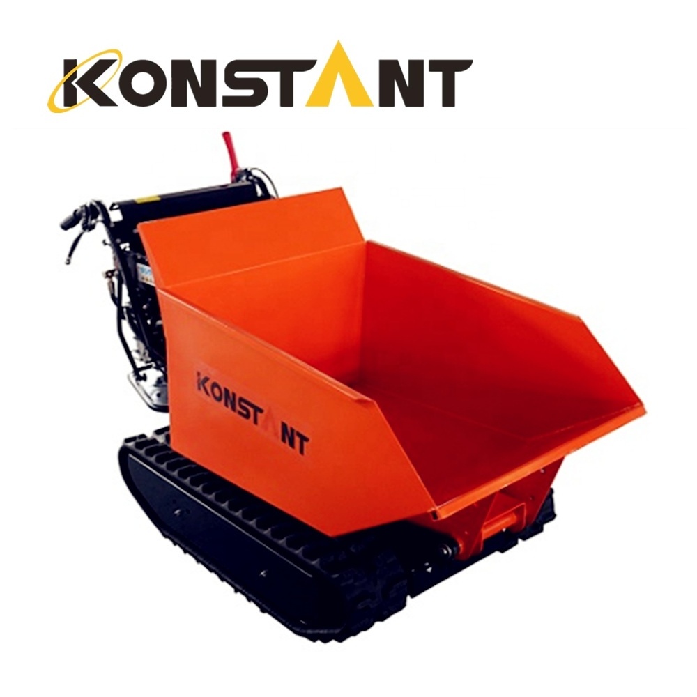 Self Loading All-Terrain Full Hydraulic Mini Truck Tracked Dumper,500KG High Tip Mini Tracked Raupen Dumper