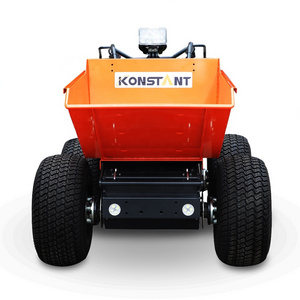 Cheap price compact 300kg farm tractor turf tyres electric mini dumper for road construction