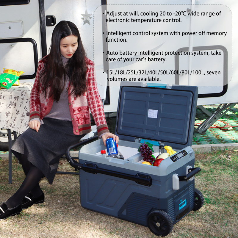 New 32L 40L car freezer dc 12v 24v cooler compressor camping outdoor fridge car portable fridge MINI CAR FREEZER