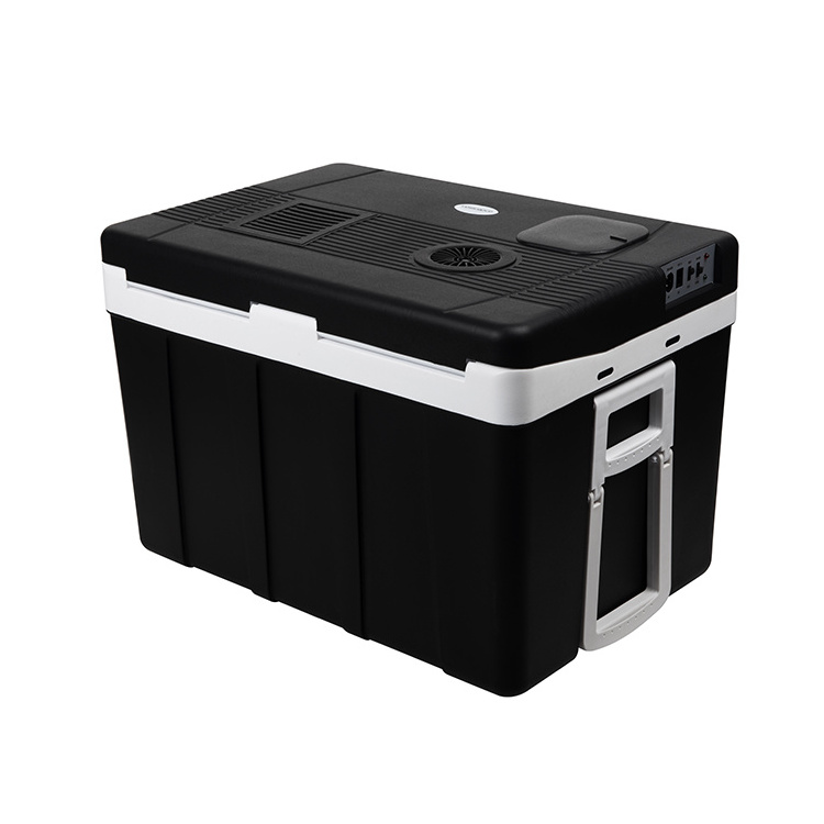 hot sale car cooler fridge with trolley and wheel portable mini refrigerador 12v for car