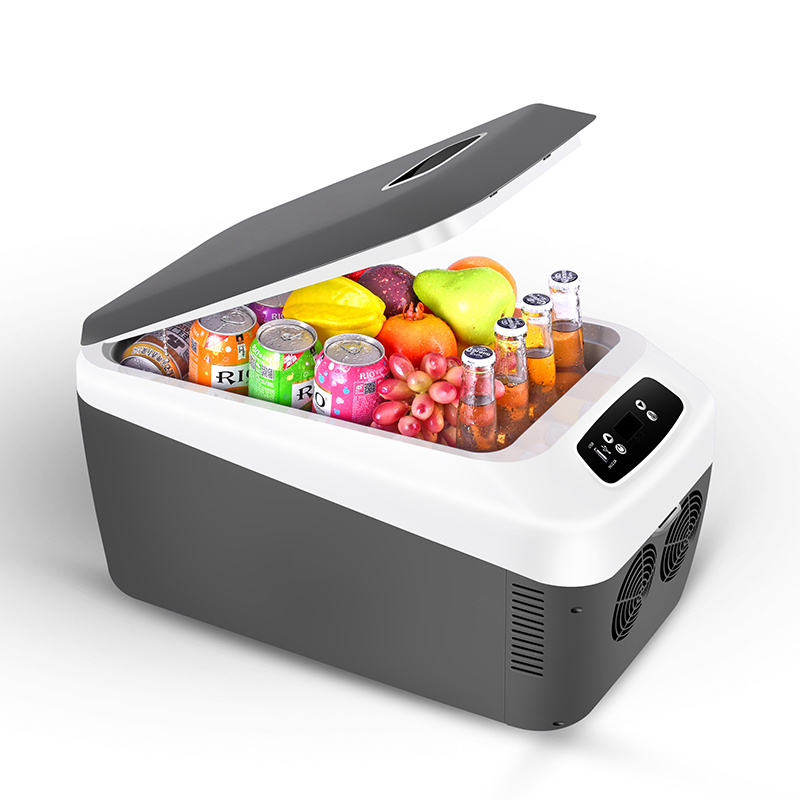 portable refrigerator car fridge 24 liter cooler box with digital display car cooler and warmer