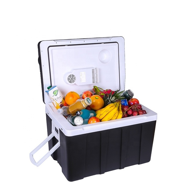 Factory hot sale 50L Hard Cooler for Picnic Camping Plastic OEM Cooler Box with Wheels Camping Plastic OEM Ice Chest Cooler Box